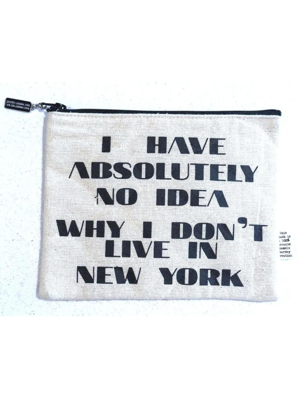 Pamela Barsky Witty NewYork Saying Pouch